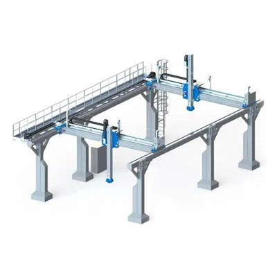 Enkel vertikal strålrulle Gantry